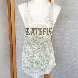 Grateful Women's Gray Burnout Tank Top
